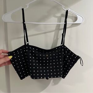 Like New Superdown Sequin Crop top